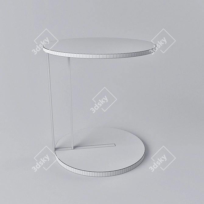 Modern Round Coffee Table 3D model image 3