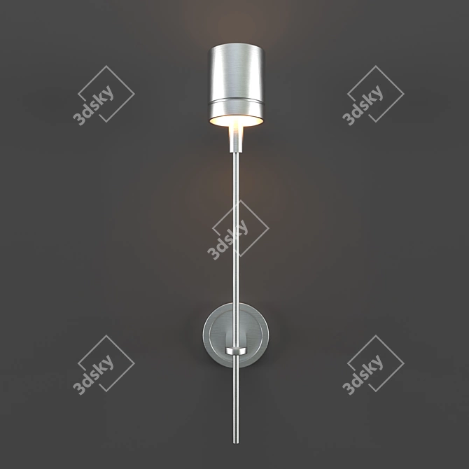 Elegant Dauphine Sconce by Jonathan Browning 3D model image 1