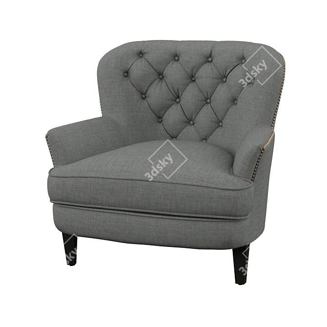 Cozy Comfort Arm Chair 3D model image 2