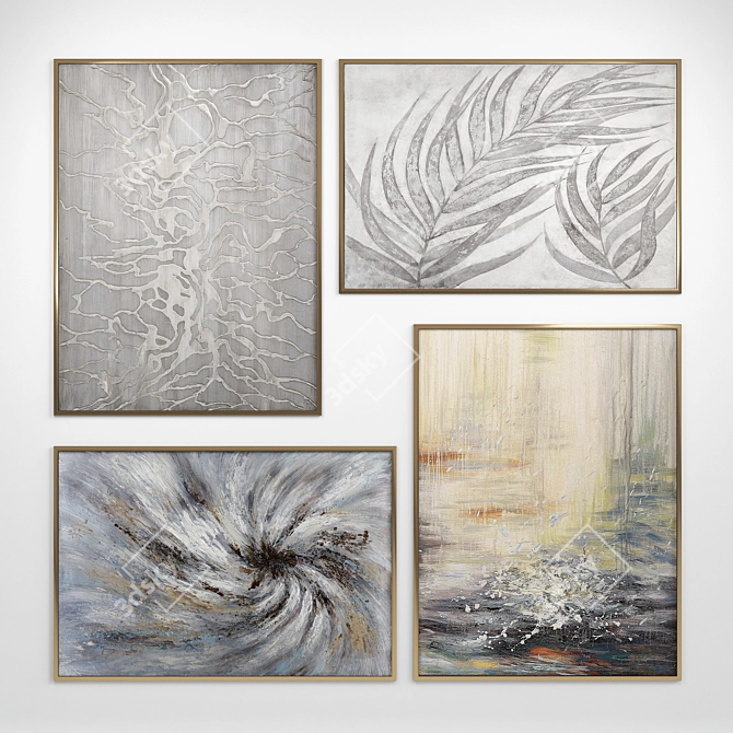 Elevate your space with stunning Wall Art 3D model image 2