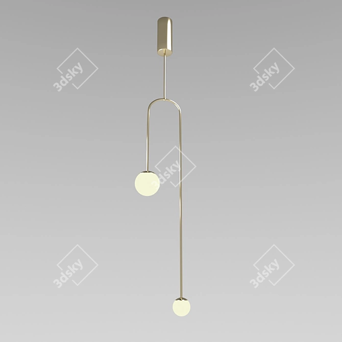 Inodesign Mobile 7 Gold Pendant Light 3D model image 1