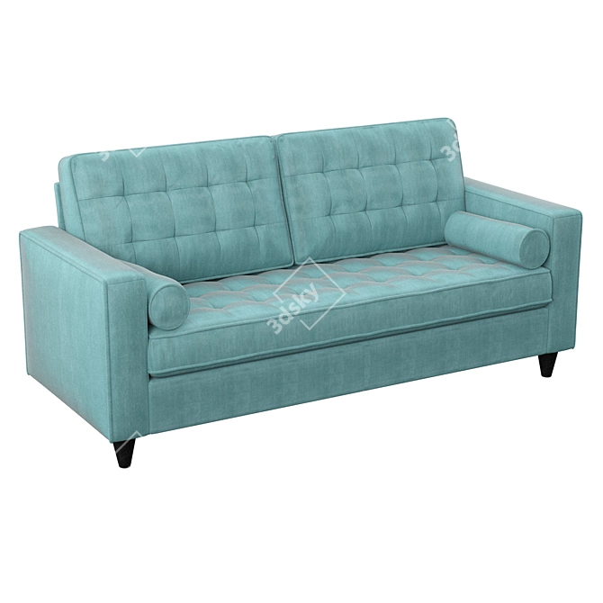 Cozy Convertible Sofa 3D model image 2