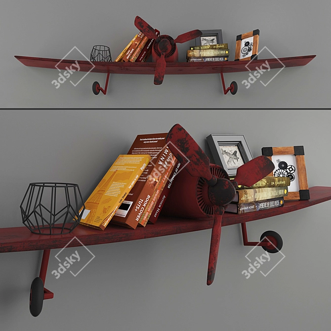 Aviator Loft Bookshelf 3D model image 1