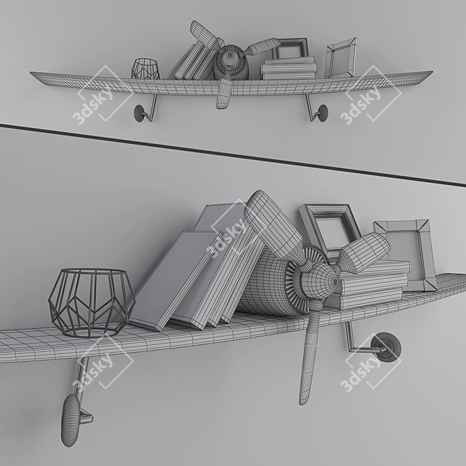 Aviator Loft Bookshelf 3D model image 3