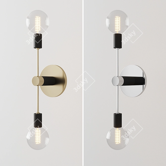 Elegant Mitzi Astrid Wall Sconce 3D model image 1