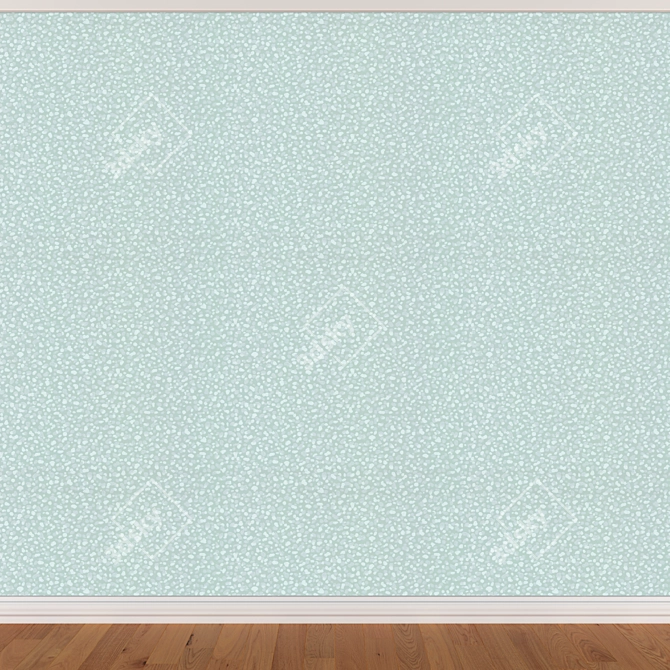 Seamless Wallpaper Set: 3 Colors 3D model image 3