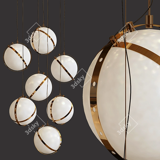 Elegant Orion Pendant: Baroncelli 3D model image 1