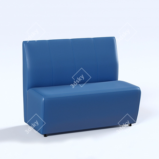 Modern Russian-Made Bellis Couch 3D model image 1