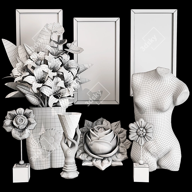 Elegant Decor Set 42: Realistic Design, V-Ray Rendering 3D model image 3