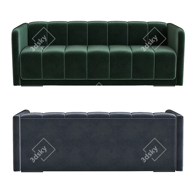 West Elm Bardot Sofa: High-Detailed 3D Model 3D model image 2