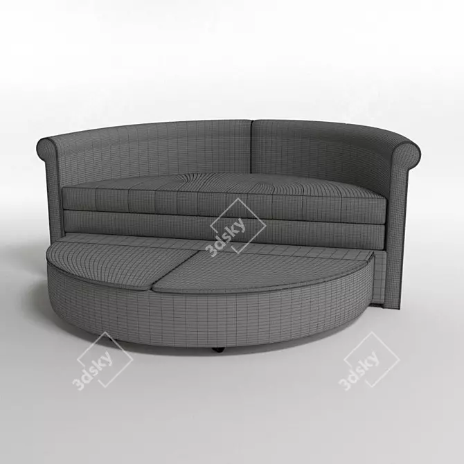 Aalborg Convertible Sofa Bed 3D model image 3