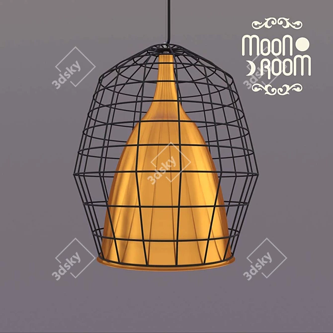 Modern Metal Cooper Workshop Light 3D model image 1