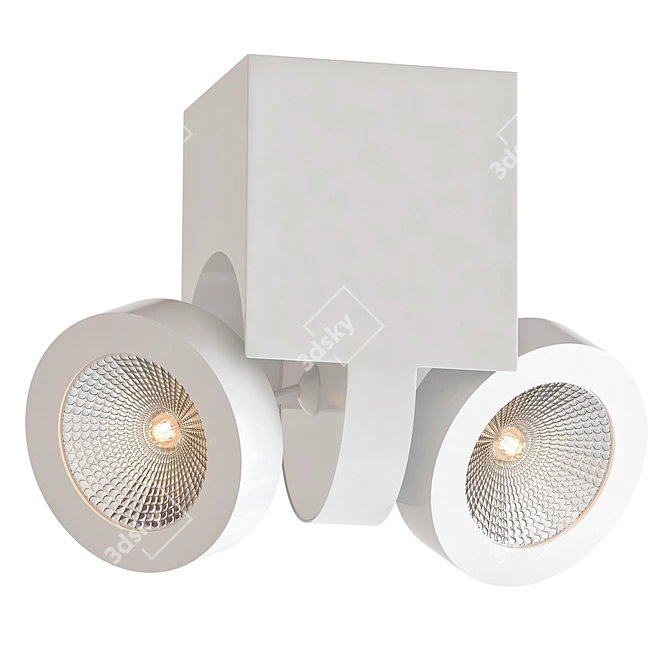 Dual LED Spotlights 3D model image 1