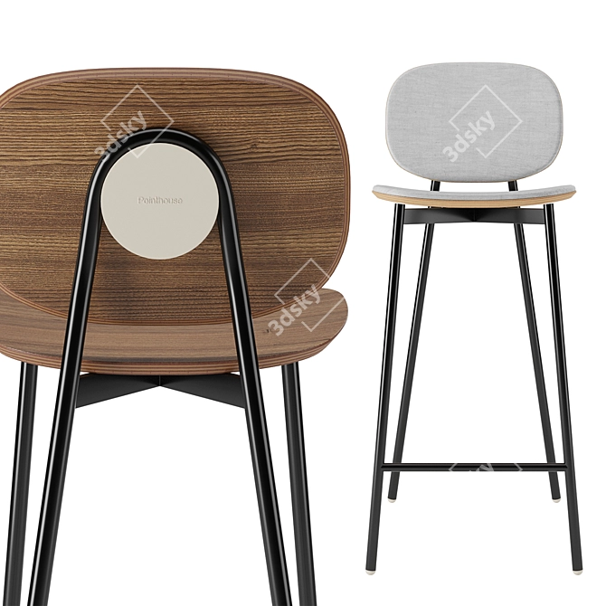 Elevated Elegance: Tata Bar Stool 3D model image 2