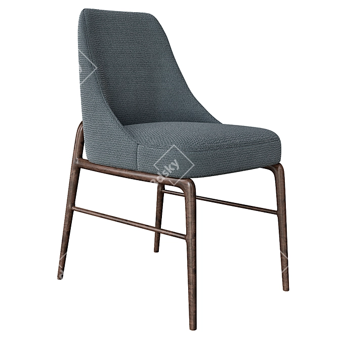 Leda FlexForm: Stylish Upholstered Chair 3D model image 1