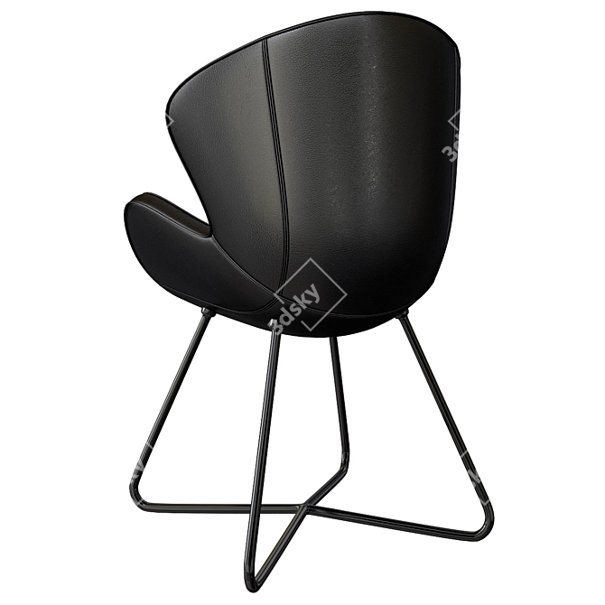 Elegant Leather Armchair - Victoria 3D model image 2