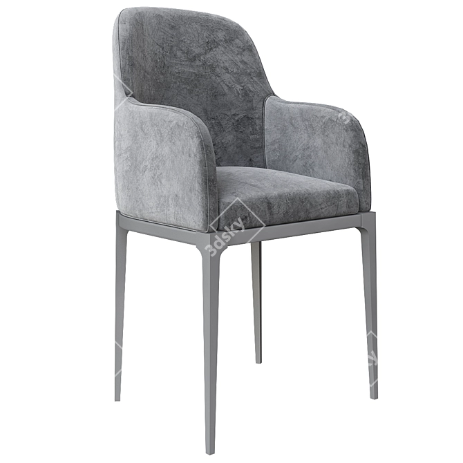 Beneke Collection: Fabric Armchair 3D model image 1