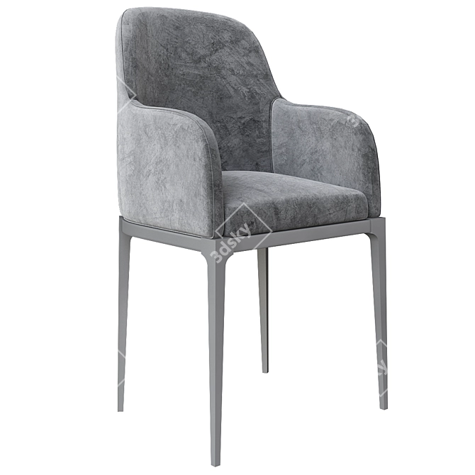 Elegant Armchair by PRADDY 3D model image 1
