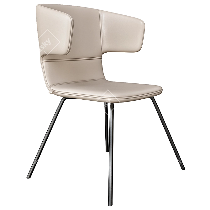 Flexi P-K-N1 Upholstered Reception Chair 3D model image 1