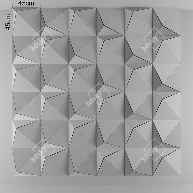 Title: 3D Panel 17 - Stunning OBJ Format Design 3D model image 3