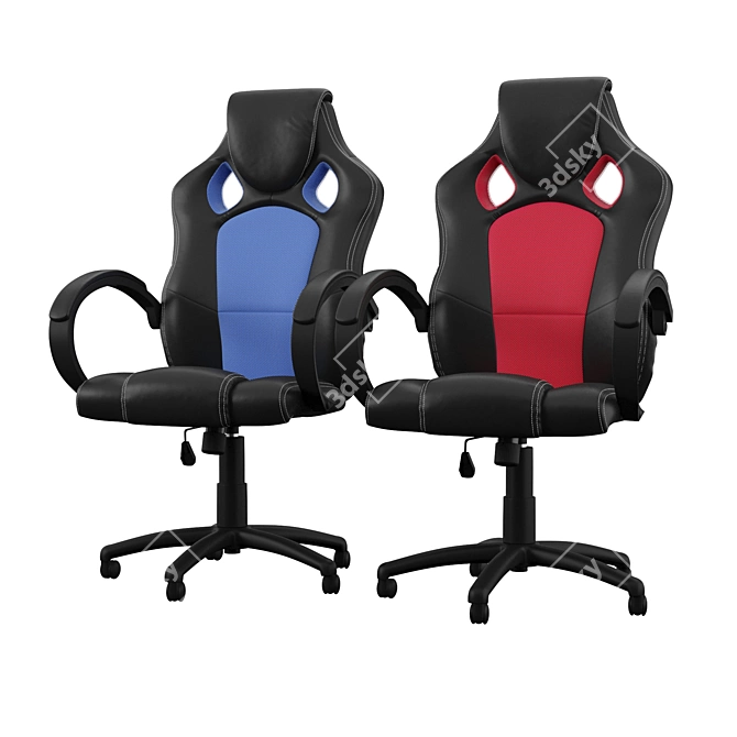 ErgoLux Office Chairs: Comfort & Style 3D model image 1