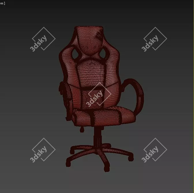 ErgoLux Office Chairs: Comfort & Style 3D model image 3