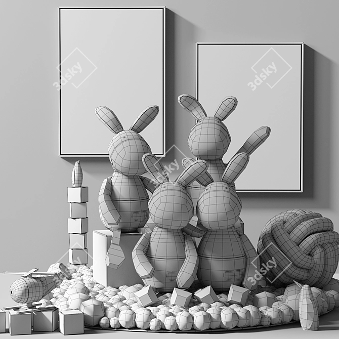 Kids' Playtime Set 3D model image 7