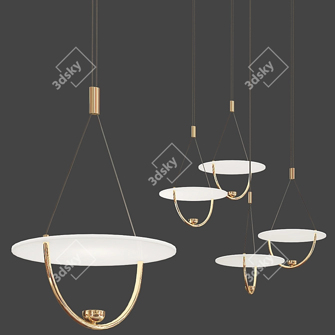 Minimalist Pendant Lighting 3D model image 1