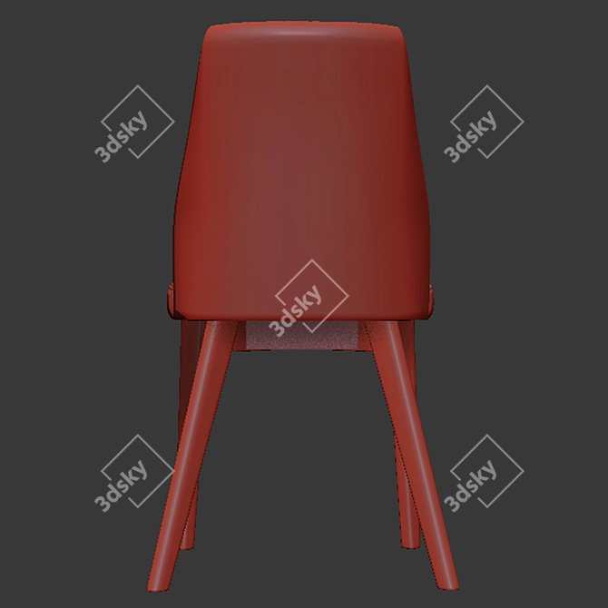 Modern Vaz Dining Chair: Sleek and Stylish 3D model image 3