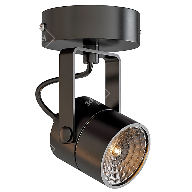 Futuristic 230V Spotlight 3D model image 1