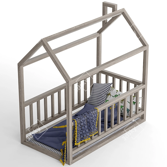 Dreamland Haven Kids Bed 3D model image 2