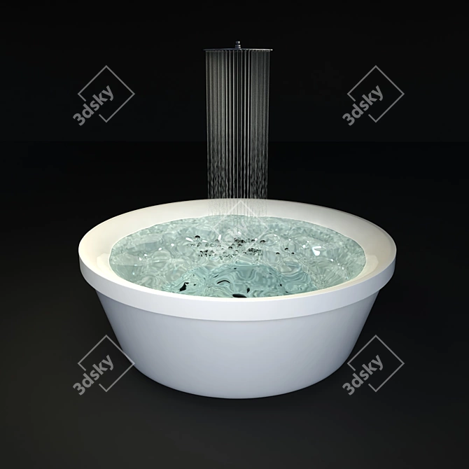 Luxury Zucchetti Kos Bathtub 3D model image 1