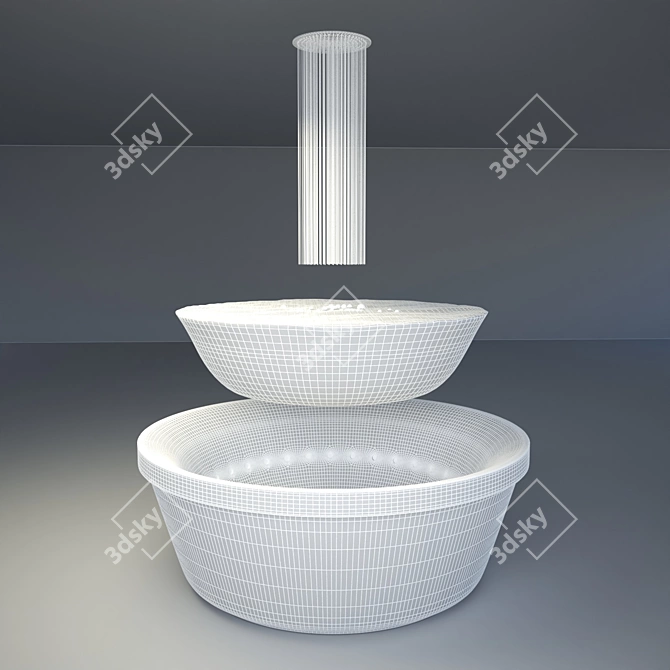 Luxury Zucchetti Kos Bathtub 3D model image 3