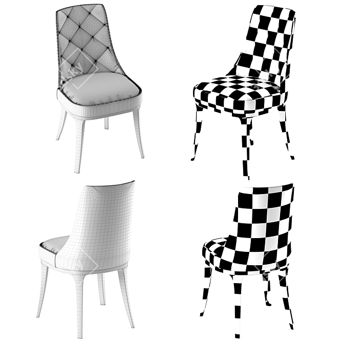 Elegant Aline Chair | Comfortable and Stylish 3D model image 3