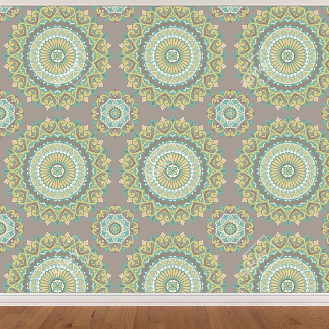 Title: Seamless Wallpapers Set - 3 Colors 3D model image 3