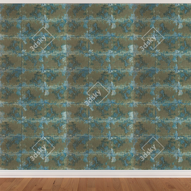 Seamless Wallpaper Set 180 in 3 Colors 3D model image 2