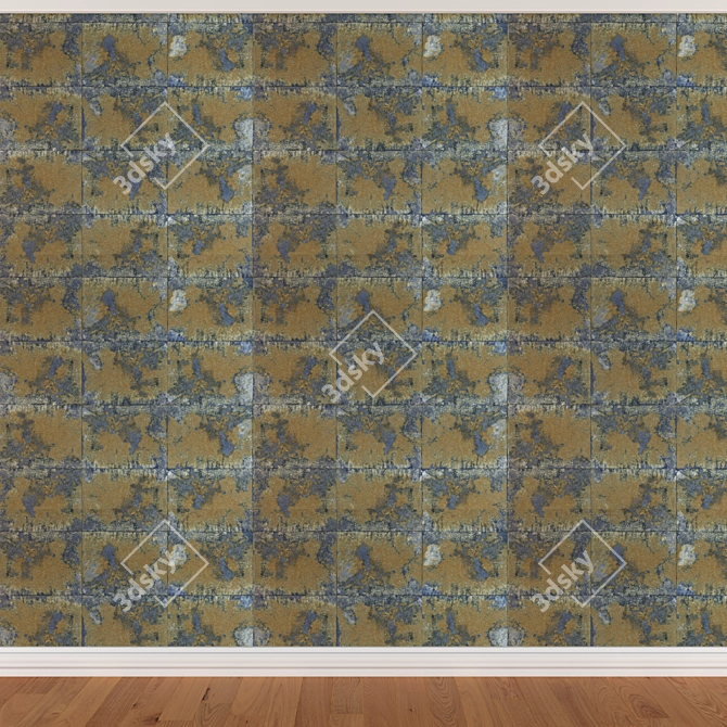 Seamless Wallpaper Set 180 in 3 Colors 3D model image 3