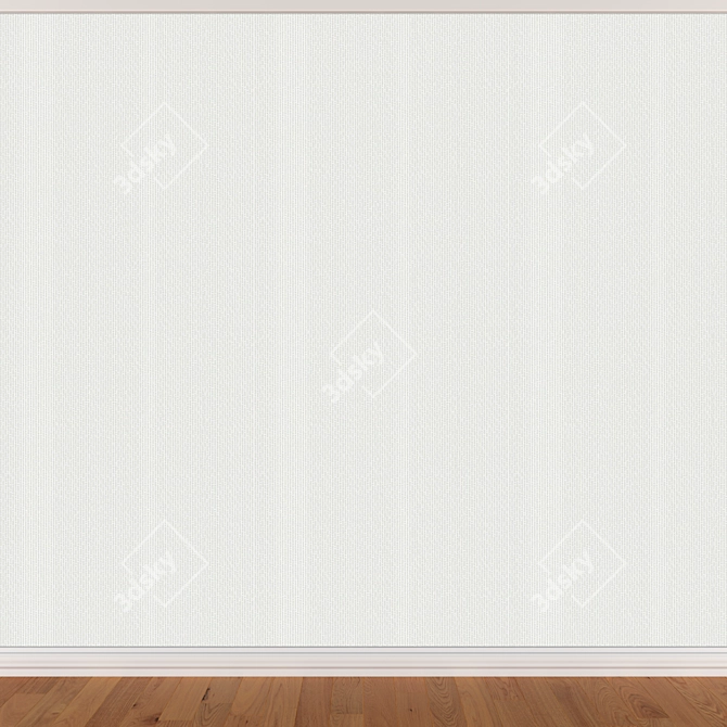 Title: Seamless Wallpaper Set: 3 Colors 3D model image 2