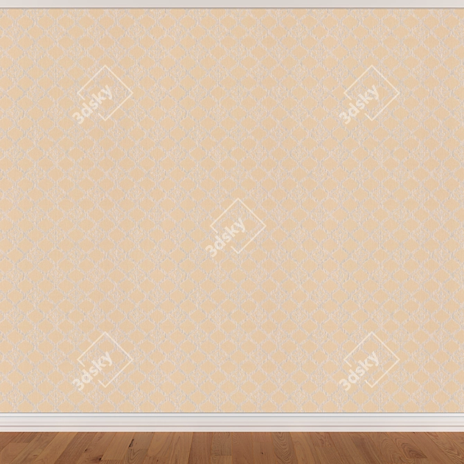 Seamless Wallpaper Set - 3 Colors 3D model image 3