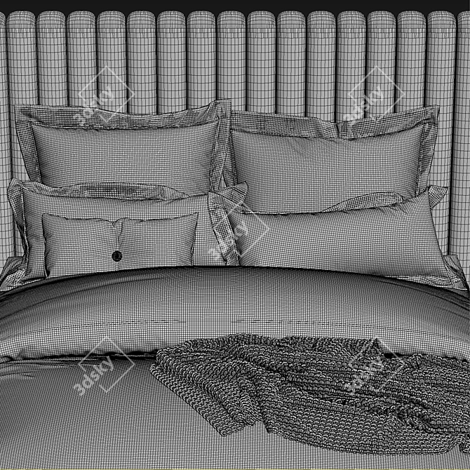 Adairs Australia Bed: Comfortable Sleeping Solution 3D model image 3