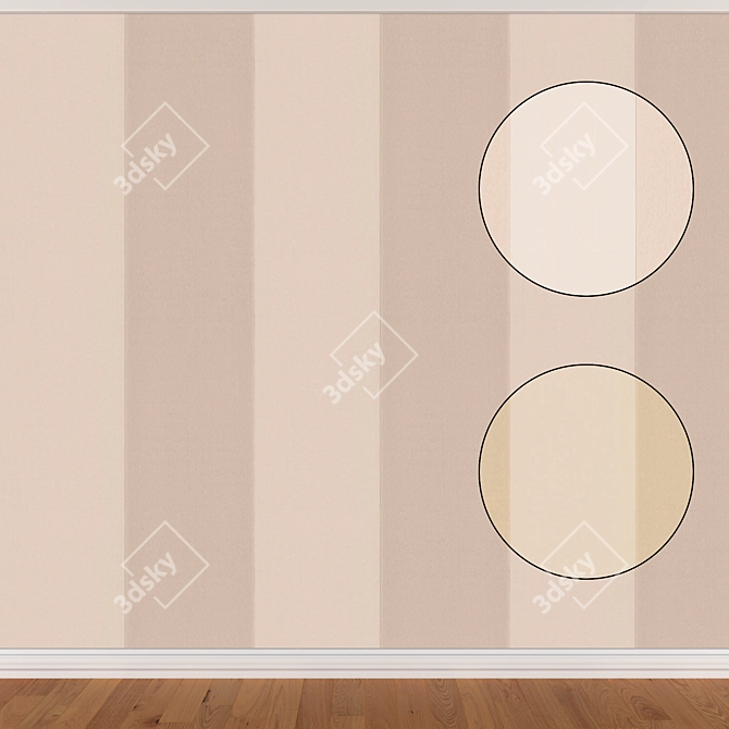 Seamless Wallpaper Set: Seth 195 (3 Colors) 3D model image 1