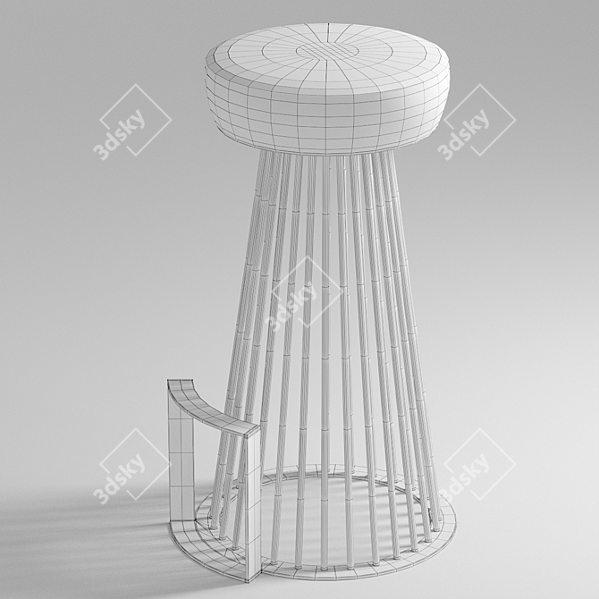 Elevated Elegance: GIOPAGANI RENDEZ-VOUS Stool 3D model image 3