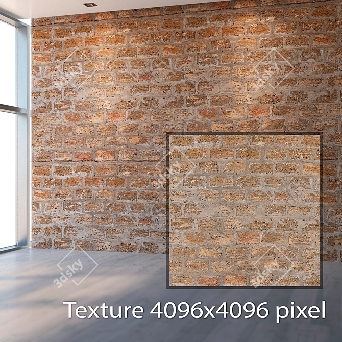 Seamless Masonry Texture | High Resolution 4K 3D model image 2