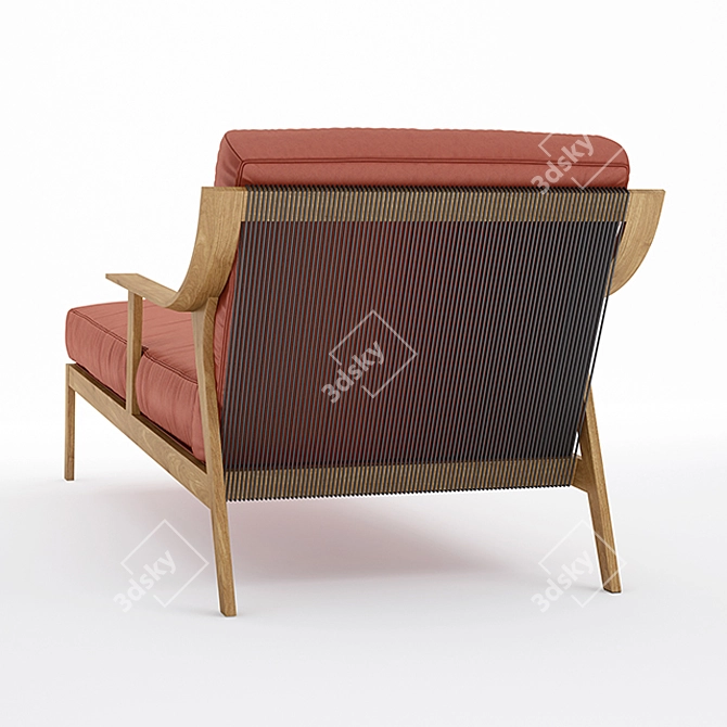 Modern Verdesign Jonny Chaise Longue: Sleek Design, Multi-Format Compatibility 3D model image 2