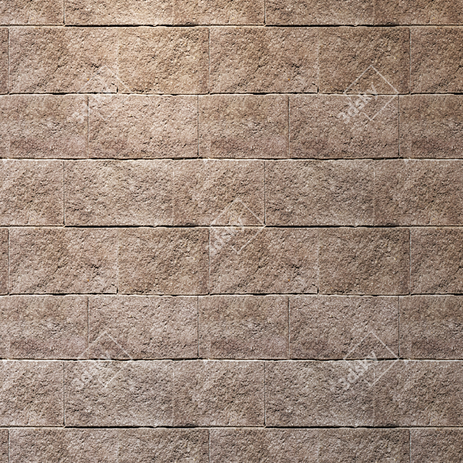 Seamless Stone Blocks - High Resolution Texture 3D model image 3