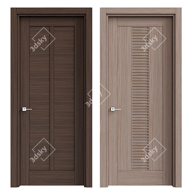 Contemporary Interior Doors 3D model image 1