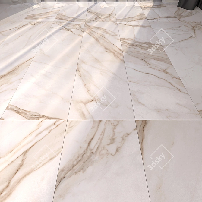 Elegant Marble Floortile Collection 3D model image 1