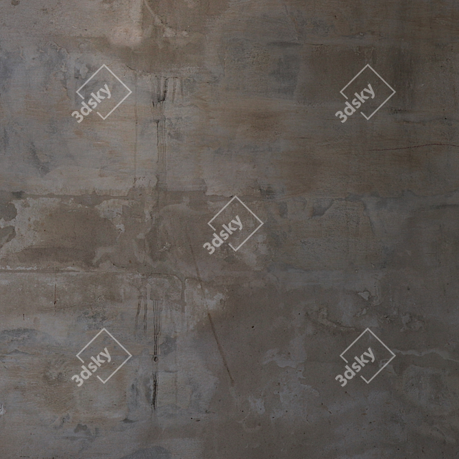 Seamless Concrete Wall Texture 3D model image 3