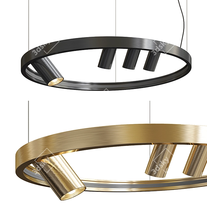 Superloop HC 90 - Modern Pendant Light 3D model image 1