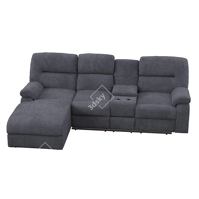 Cozy Comfort Sofa - Relax in Style! 3D model image 2